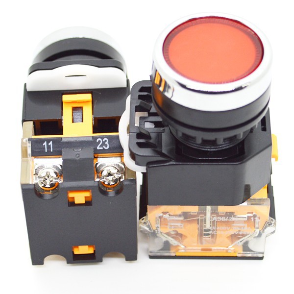 Công tắc nút nhấn nhả phi22mm / nút nhấn giữ phi 22mm