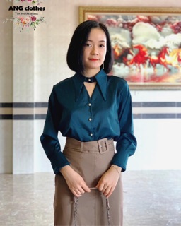 Áo sơ mi lụa cao cấp hè thu 2020 - 3 màu cực sang