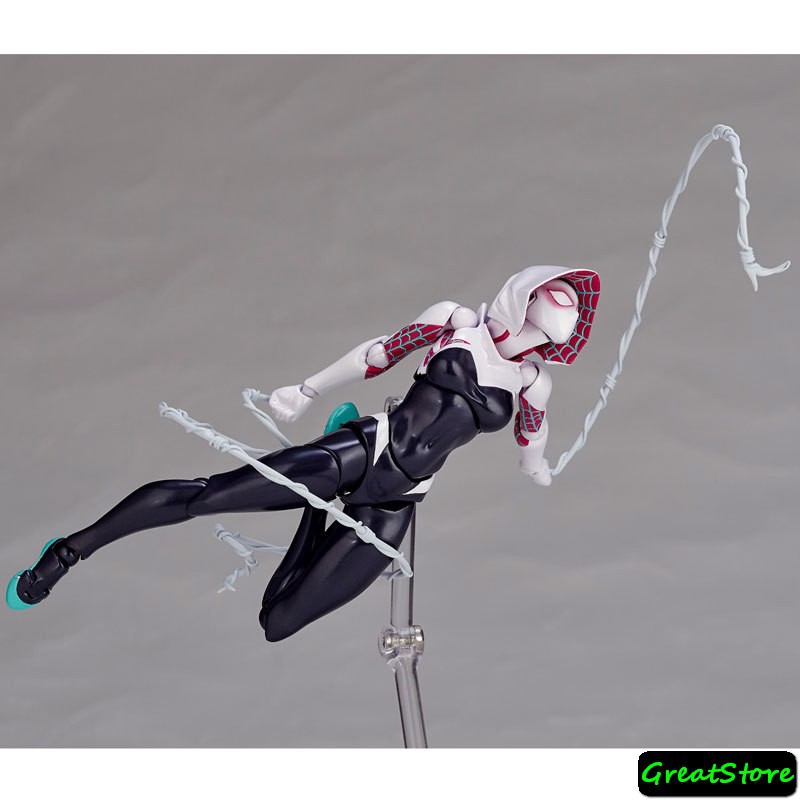 ( CHẤT, HÀNG CÓ SẴN ) MÔ HÌNH NHÂN VẬT SPIDER GWEN FIGMA PHONG CÁCH YAMAGUCHI CỬ ĐỘNG ĐƯỢC