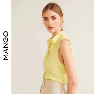 [Mango Auth] Áo Sơ Mi Ngắn Tay Nữ Mango
