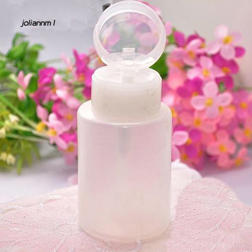 [Hàng mới về] Lọ nhựa 150ml đựng dung dịch làm móng dạng nhấn tiện dụng