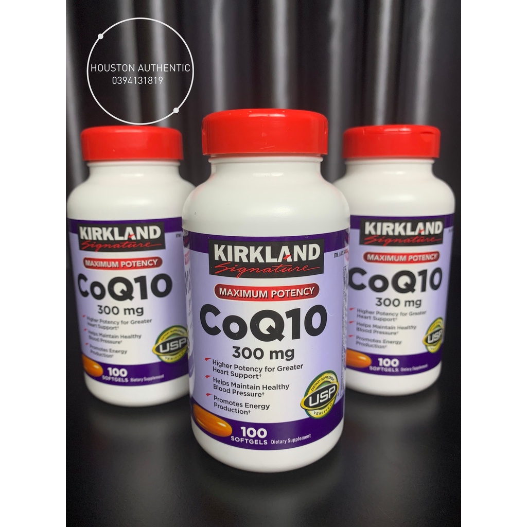 Viên Uống Hỗ Trợ Tim Mạch Kirkland CoQ10 300mg 100 viên _ Live mua hàng tại Mỹ