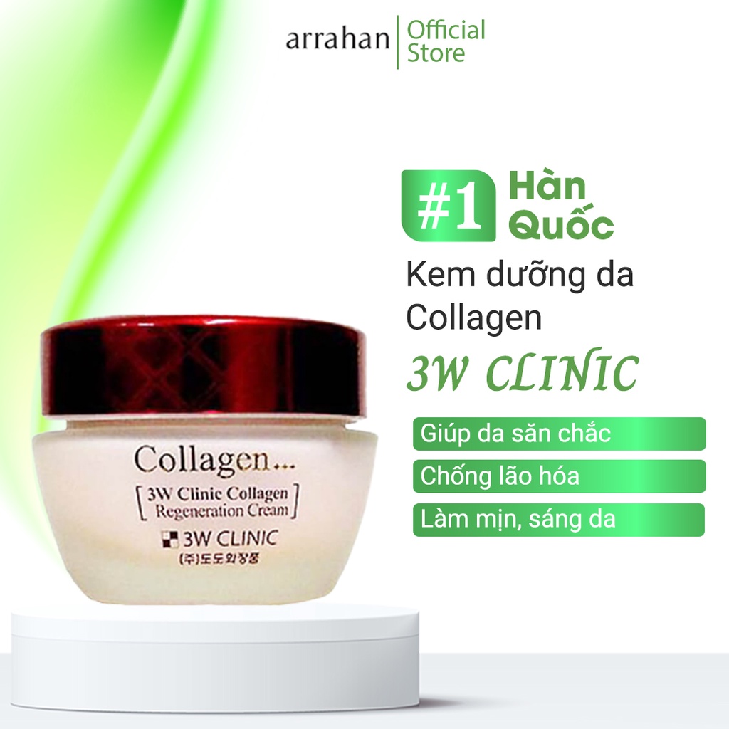 Kem Dưỡng Da Săn Chắc Chống Lão Hóa Collagen 3W CLINIC Collagen Regeneration Cream 60ml - 3W077