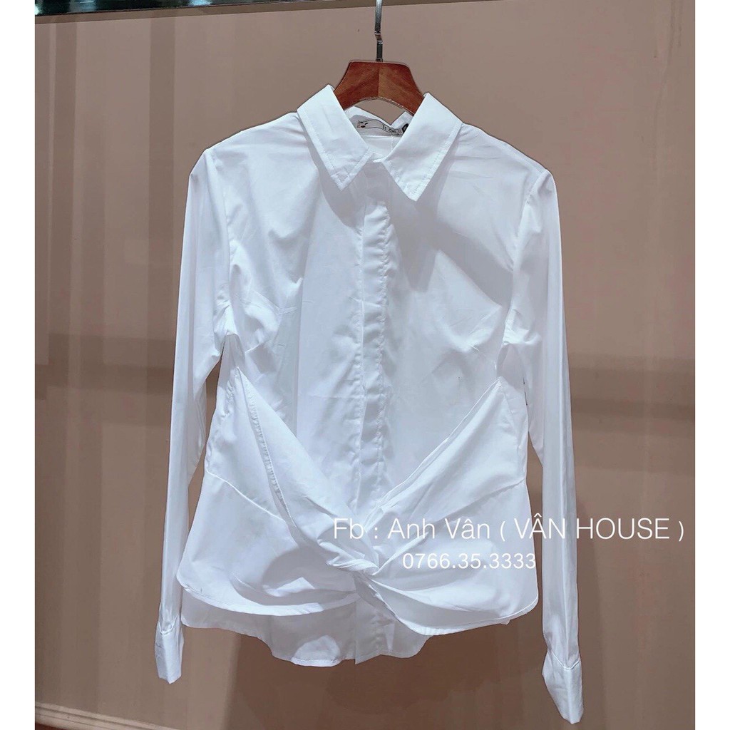 N125. Áo sơ mi nữ xoắn eo 58kg