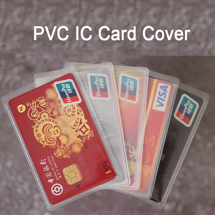 Bao đựng thẻ ATM/ thẻ từ bằng PVC trong mờ mặt nhám chặn sóng RFID