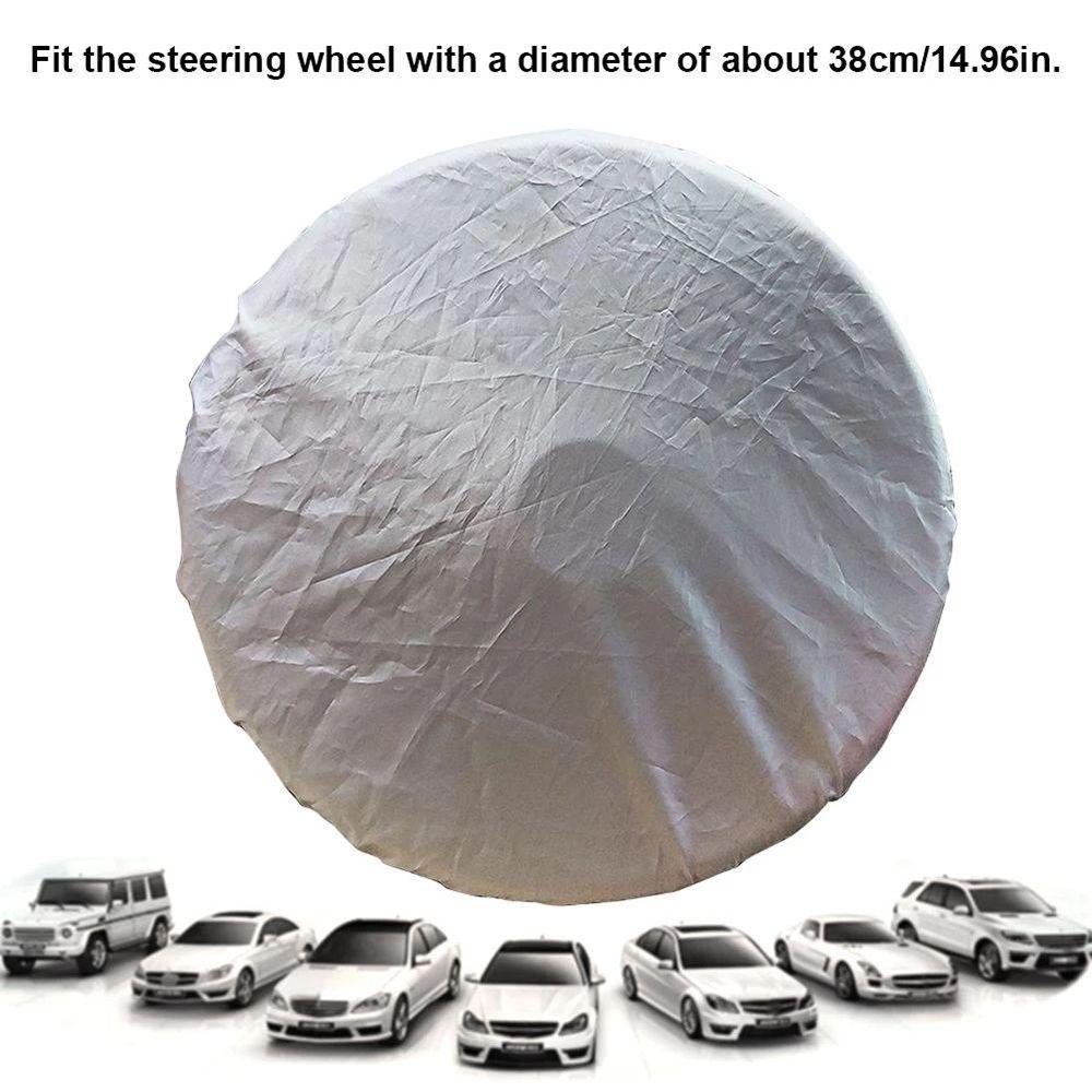 Myrongvn Tấm Che Nắng Bánh Xe Ô Tô|Vỏ Bọc Vô Lăng Xe Hơi Bằng Vải Chất Lượng