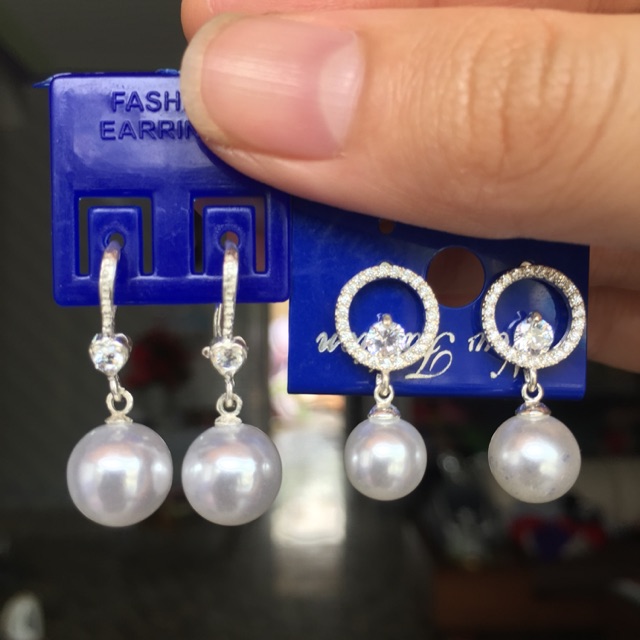Combo 2 đôi khuyên tai hạt trai