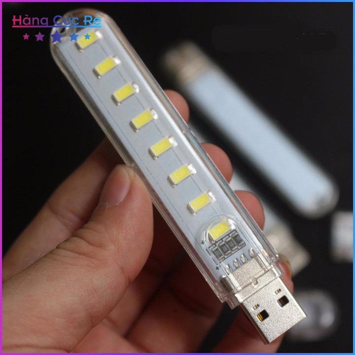 Bộ 3 Đèn LED 8 bóng cổng USB 🔵Freeship🔵 Đèn trang trí, đèn đêm đọc sách siêu sáng - Shop Hàng Cực Rẻ