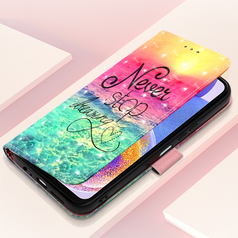 Bao Da Điện Thoại Nắp Lật In Họa Tiết 3D Cho Samsung Galaxy A51 A71 4G 5G M60S/A81/NOTE 10 Lite M80S/A91/S10 Lite