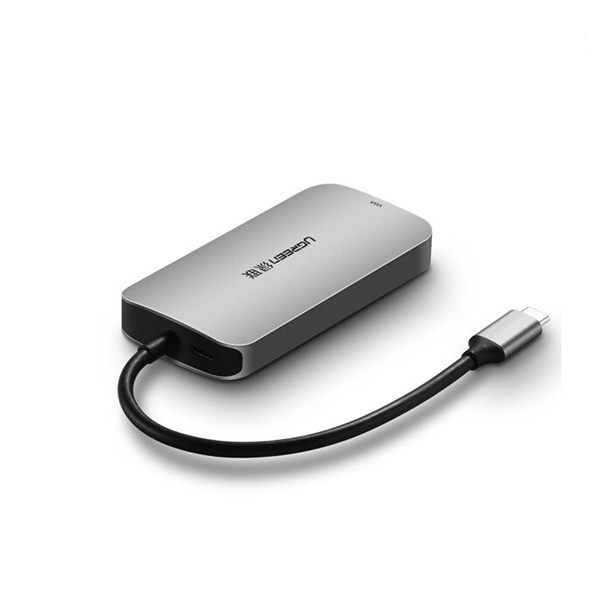 Cáp USB type-C sang VGA/ Hub USB 3.0 Ugreen 50210 chính hãng