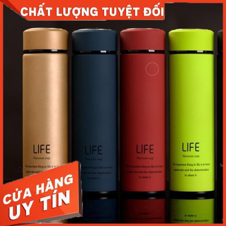 Bình giữ nhiệt cao cấp DUNG TÍCH 450ml, CONG NGHỆ CÁCH NHIỆT KÉP-LIFE