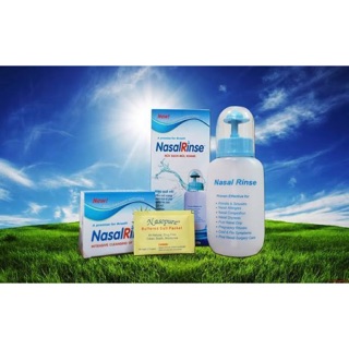 Bình rửa mũi nasal rinse, muối rửa mũi nasal rinse