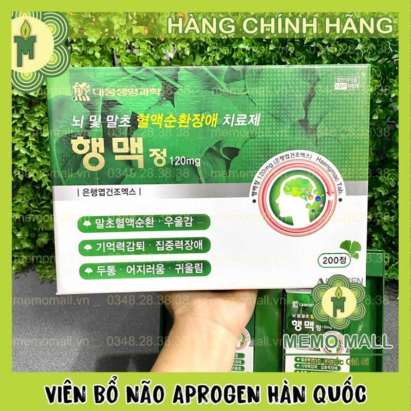 VIÊN BỔ NÃO APROGEN CHÍNH HÃNG HÀN QUỐC