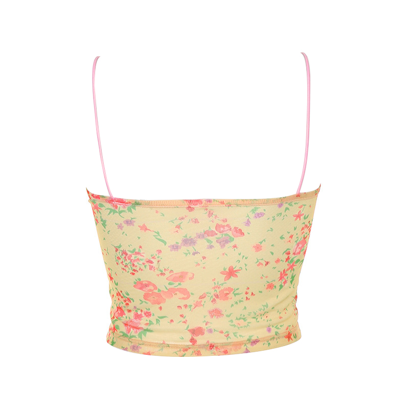 Áo nữ hai dây không tay hở eo cổ V gợi cảm thời trang