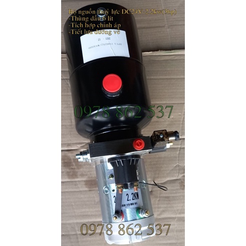 Bộ nguồn thuỷ lực mini DC24V-2,2kw-5.8cc-6L
