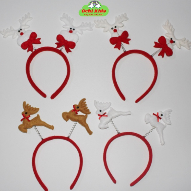 Xước tóc giáng sinh, bờm cài tóc noel siêu đáng yêu cho bé.