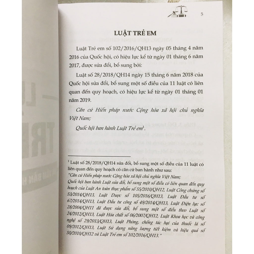 Sách Luật trẻ em và văn bản hướng dẫn thi hành