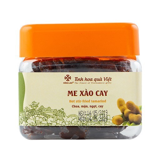 Ô Mai (Xí Muội) Me Xào Cay Hồng Lam - Vị Chua Cay Mặn Ngọt - Hộp (200g,300g)