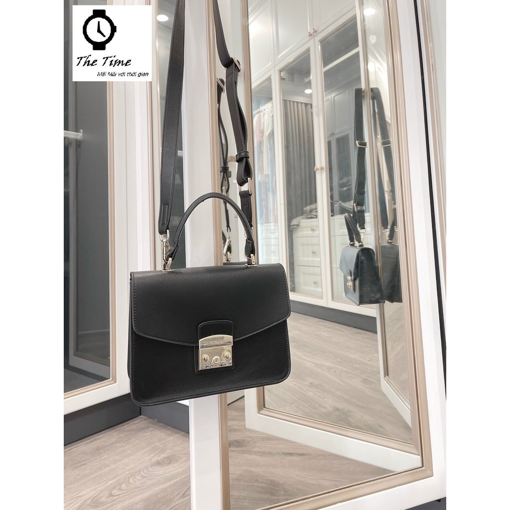 ( Sẵn 2 màu) Túi Furla nữ - Furla Metropolis Top Handle Bag (S) size 23x16x7cm