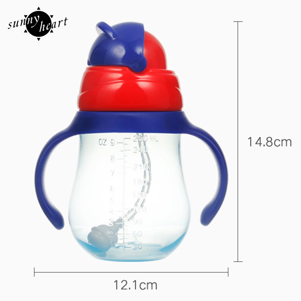 Bình Nước Chống Tràn Có Ống Hút Cho Bé Hiệu Sunny 260 / 330ml
