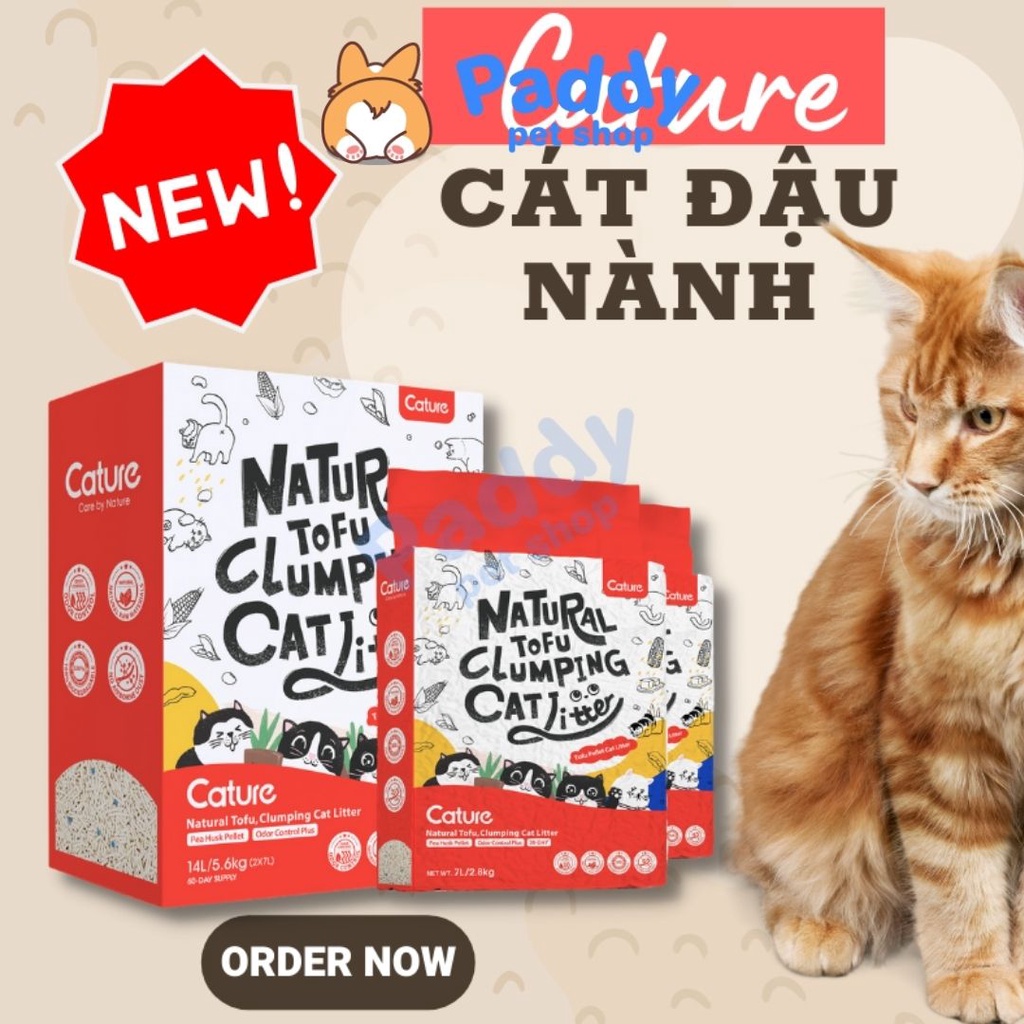 Cát Đậu Nành Cature Tofu Cho Mèo 2.8kg (7L)
