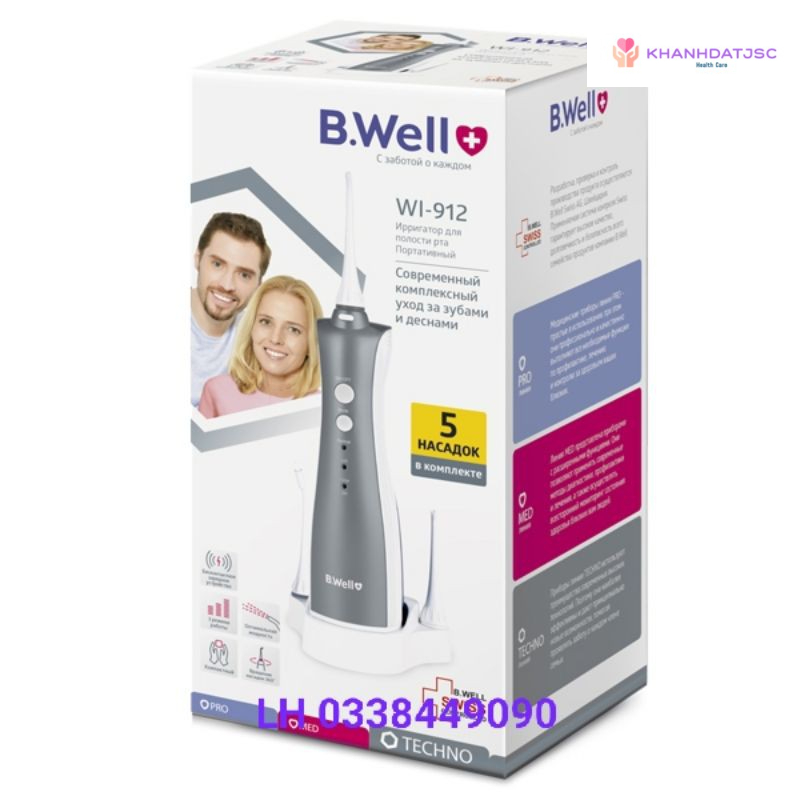 Máy tăm nước Bwell Thụy Sĩ, WI - 912, bảo hành 2 năm