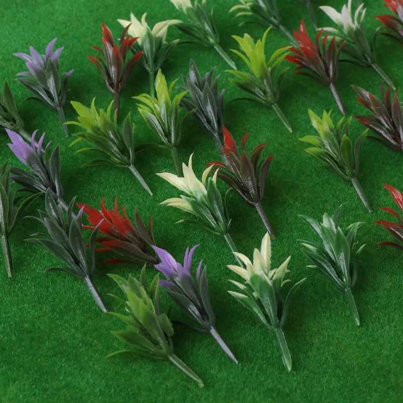Set 100 mô hình cây cỏ tỉ lệ 1:100