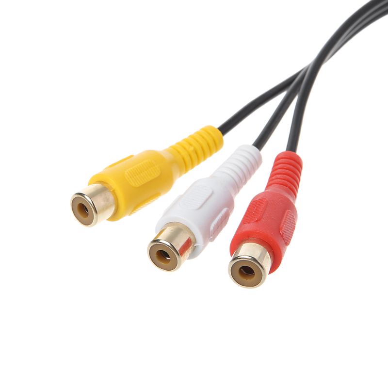 Cáp chuyển đổi 3RCA cho xe hơi Toyota DVD đầu 6Pin Blue AV Port 3040