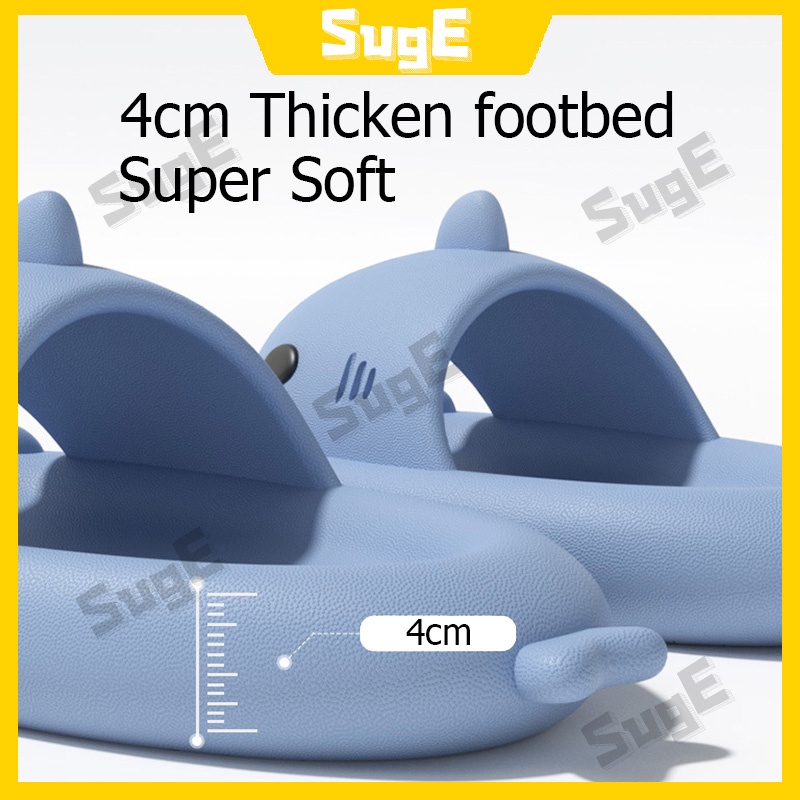SUGE Dép Hình Cá Mập Dày 4cm | Dép Cặp Xinh Xắn Thời Trang