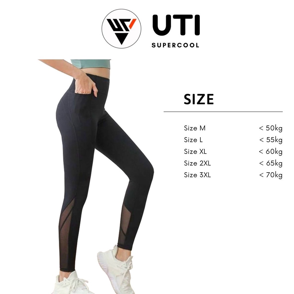 Quần legging tập gym-yoga nữ may nâng mông tôn dáng phối lưới bắp chân lưng cao