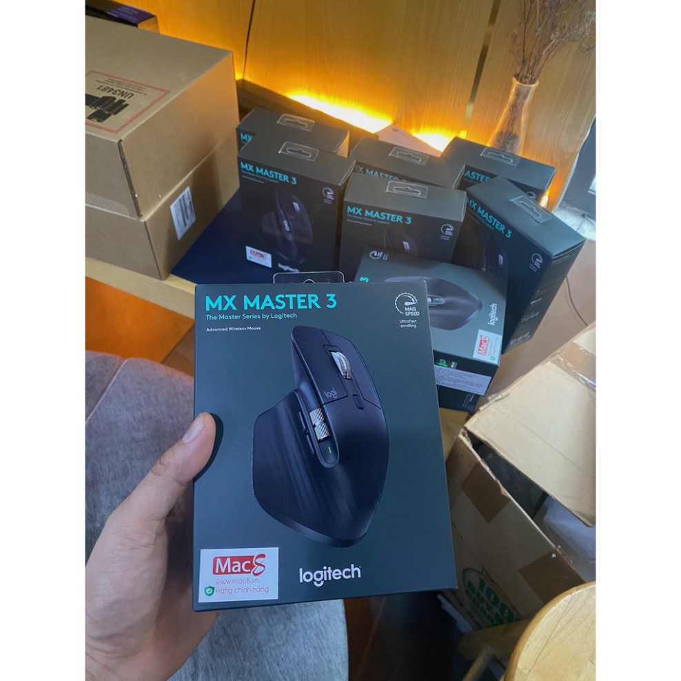 Chuột Logitech MX Master 3 (Màu đen) không dây Bluetooth Wireless