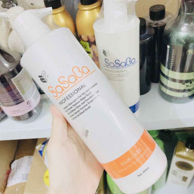 Cặp Dầu Gội + Xả Sasaba Hoàn Hình 800ML