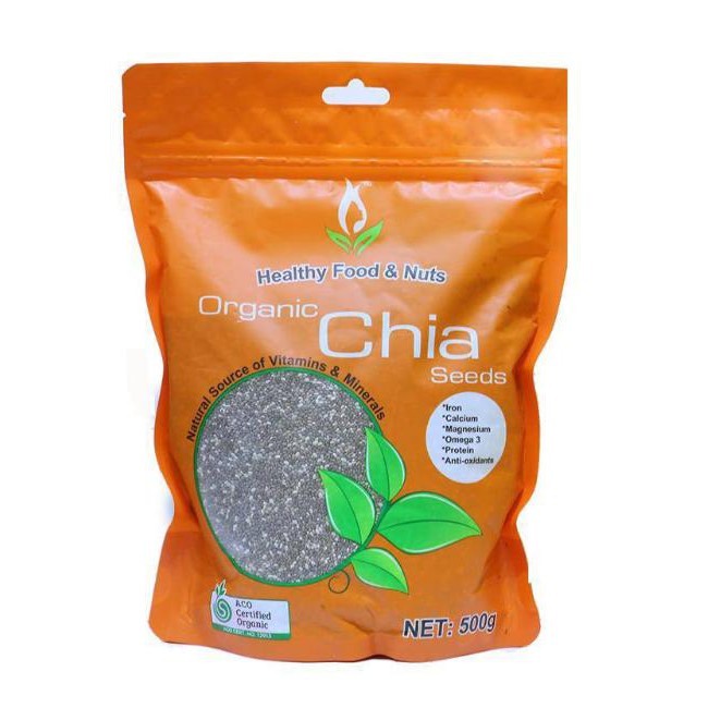 Hạt chia Seed Organic 500g màu cam