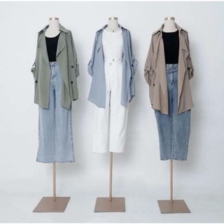 Áo Khoác blazer Dáng Dài Thời Trang Cho Nữ