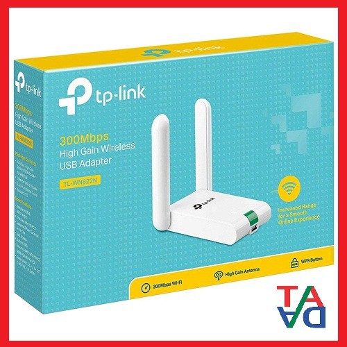 TP-Link TL-WN822N - USB Wifi (high gain) chuẩn N tốc độ 300Mbps - Hàng Chính Hãng