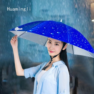  Dù đội đầu che nắng/mưa chống tia UV tiện dụng cho câu cá/đi trên đường