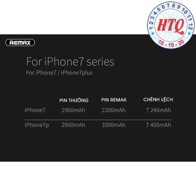 Pin dung lượng cao cho iPhone 7 - 7Plus chính hãng Remax RPA-i7