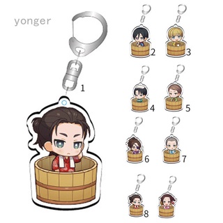 Móc Khóa Nhựa Acrylic Hình Anime Attack On Titan