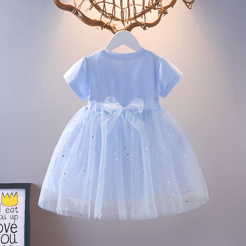 𝗦𝗵𝗼𝗽 𝗠𝗲̣ 𝗕𝗼𝗯 𝟴𝟲 - Váy đầm ELSA cộc tay cho bé [10-25kg] mới nhất