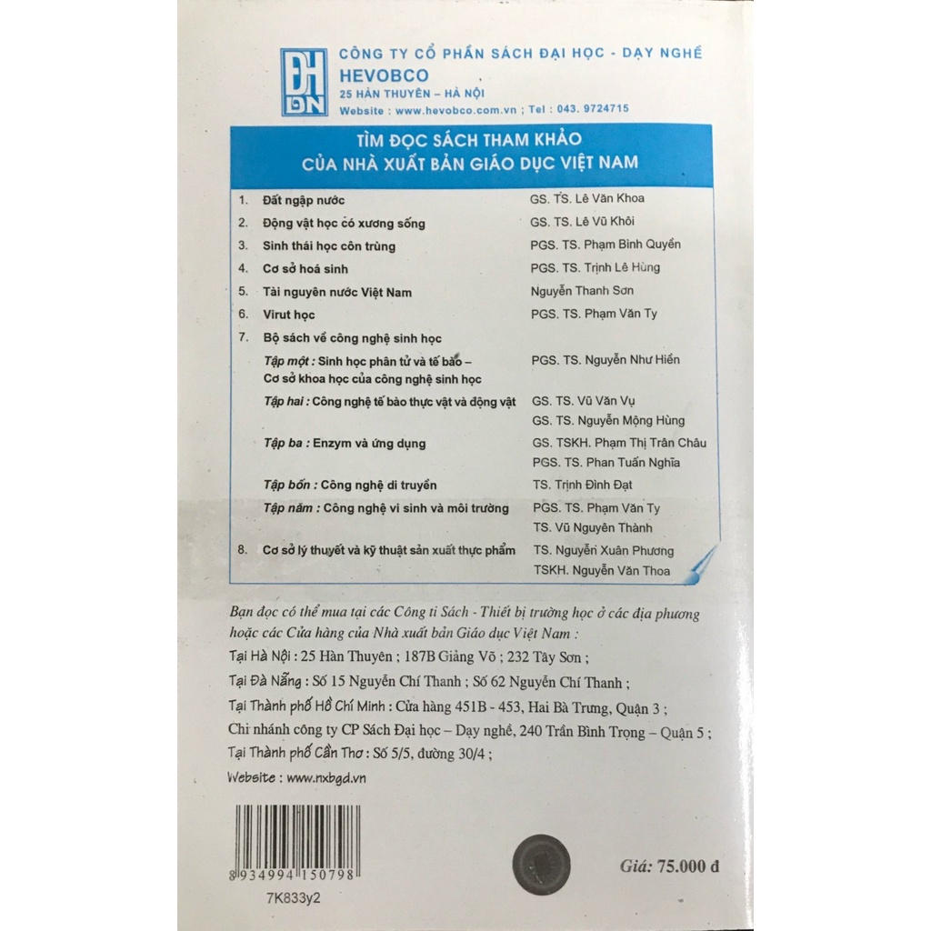 Sách - Cơ Sở Công Nghệ Vi Sinh Vật Và Ứng Dụng
