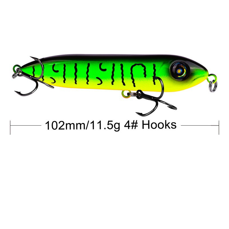 1 Mồi Câu Cá Nhân Tạo 10.2cm / 11.5g Có Lưỡi Câu Tiện Dụng
