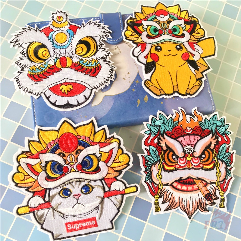 Miếng vá ủi dán thêu hình Pikachu thời trang