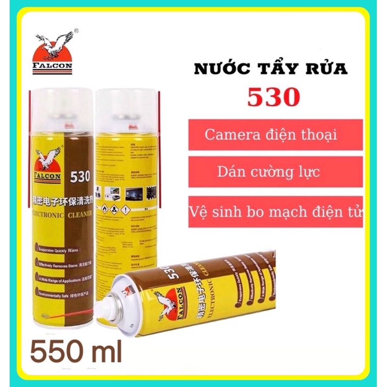 [ CHÍNH HÃNG] Nước tẩy keo 530- Dung tích 550ml - Tẩy rửa màn hình điện thoại - Keo kính