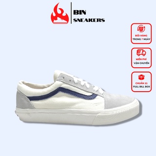 Giày thể thao 𝗩𝗮𝗻𝘀 Vault Old Skool nam nữ màu xanh navi - Giày 𝗩𝗮𝗻𝘀 Vault Old Skool Full cao cấp box bill