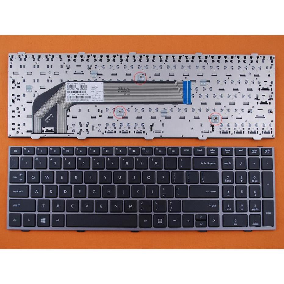 Bàn phím laptop HP Probook 4540 4540S 4545 4545S 4740 4740s 4745S zin khung đen | BigBuy360 - bigbuy360.vn