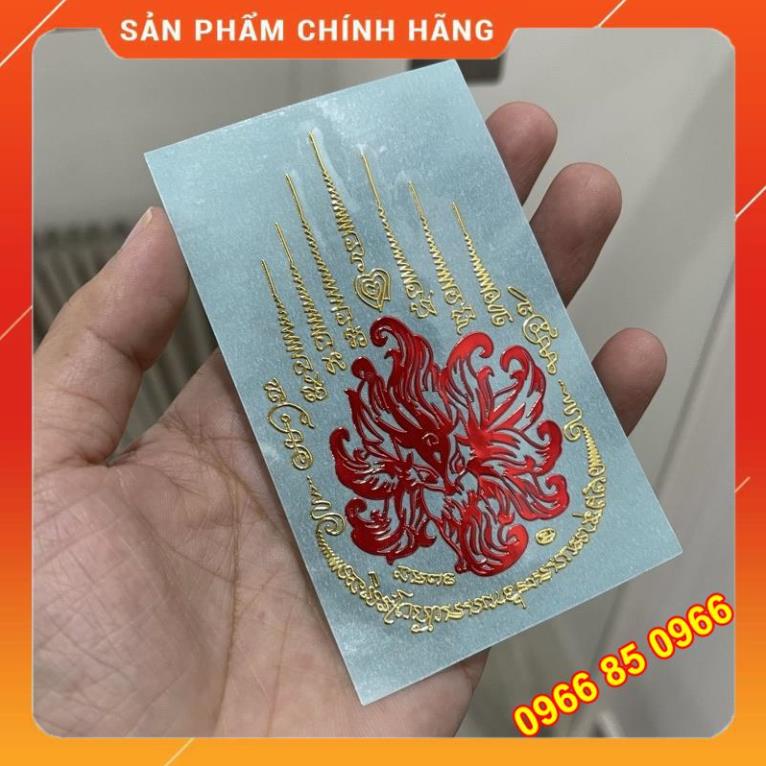 Miếng dán hồ ly tình duyên 9 đuôi đẹp lung linh, Thái Lan, phù hợp dán điện thoại