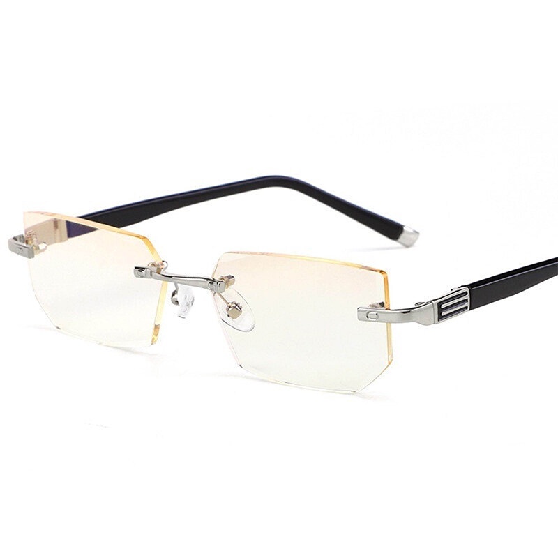 Kính Đọc Sách Không Gọng Chống Ánh Sáng Xanh + 1.0 Đến + 4.0 Độ