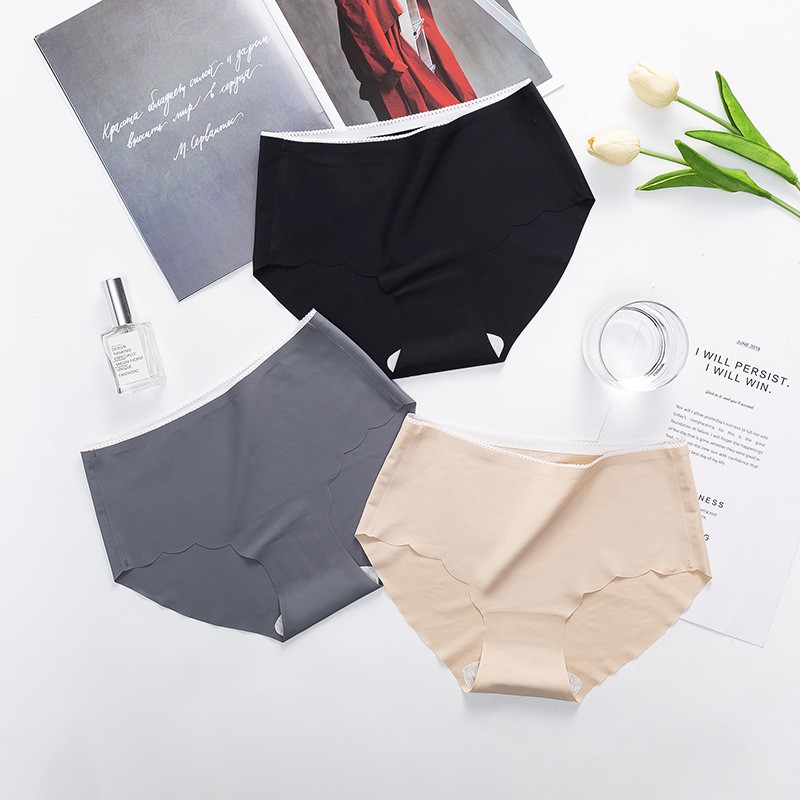 Quần lót nữ, quần lót đúc su không viền cạp ren quyến rũ QSR75