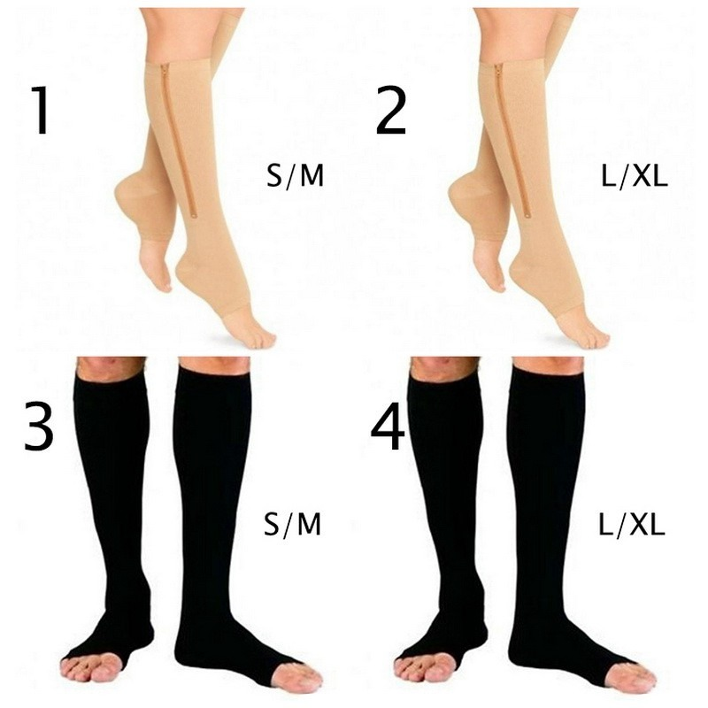 Vớ nén bắp chân unisex có dây khoá kéo giúp đốt cháy mỡ thừa giảm béo cẳng chân khi ngủ chống mệt mỏi dành cho bạn nữ | BigBuy360 - bigbuy360.vn