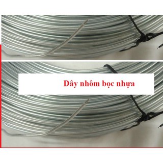 5met dây nhôm bọc nhựa size 1mm 1.2mm 1.5mm 2mm 2.5mm 3mm